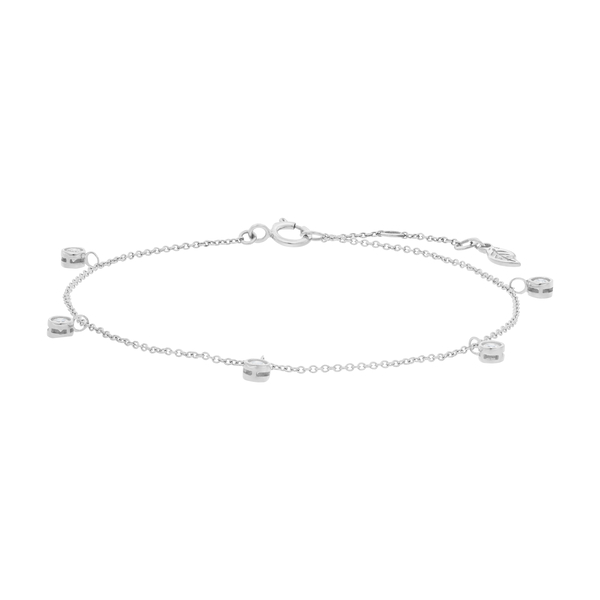 Leaf Jewelry Armkette "my first diamond" Charms, 14 K Weißgold Blitzverkäufe
