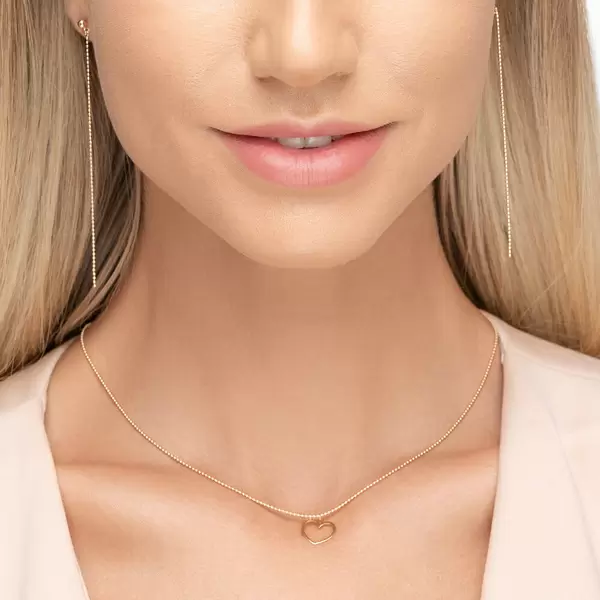 Leaf Jewelry Halskette GENTLE HEART, 14 K Gelbgold Limitierter Zeitrabatt