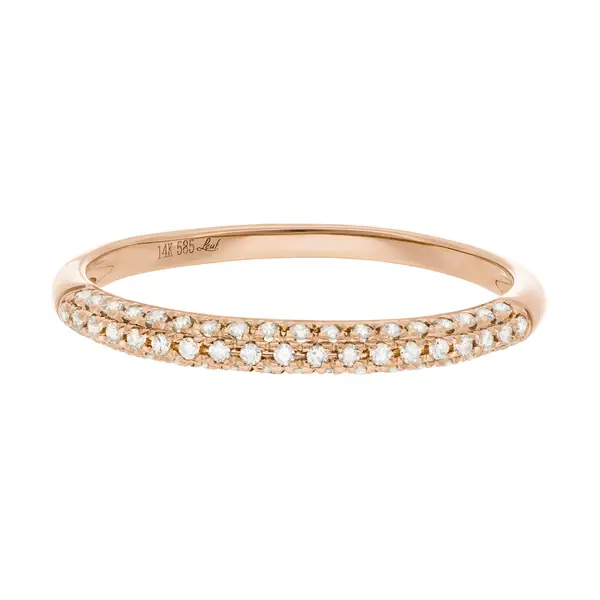 Leaf Jewelry Ring DAZZLE mit Diamanten, 14K Rosegold Begrenztes Angebot