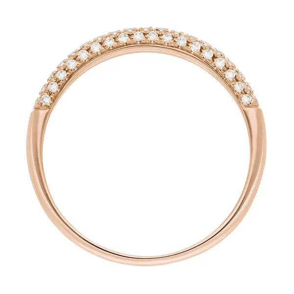 Leaf Jewelry Ring DAZZLE mit Diamanten, 14K Rosegold Begrenztes Angebot
