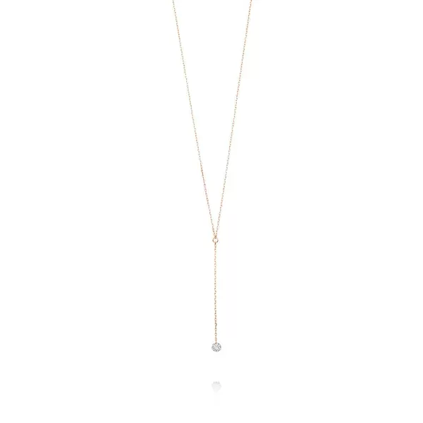 Leaf Jewelry Halskette Y-Pure Diamant, 18 K Rosegold Osterangebot