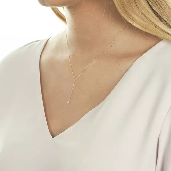 Leaf Jewelry Halskette Y-Pure Diamant, 18 K Rosegold Osterangebot