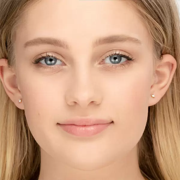 Leaf Jewelry Ohrstecker "my first diamond", 18 K Gelbgold Zeitlich begrenztes Angebot