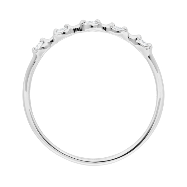 Leaf Jewelry Ring mit 5 Diamanten, 14K Weißgold Saisonale Angebote