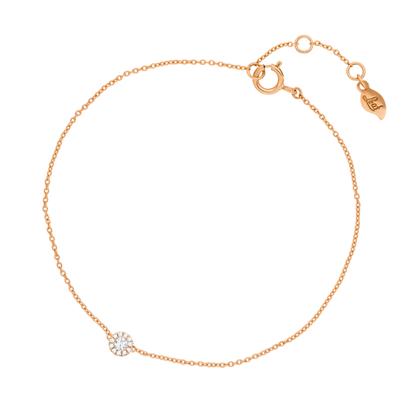 Leaf Jewelry Armkette Pavé II mit Diamanten, 18 K Rosegold Tägliche Deals