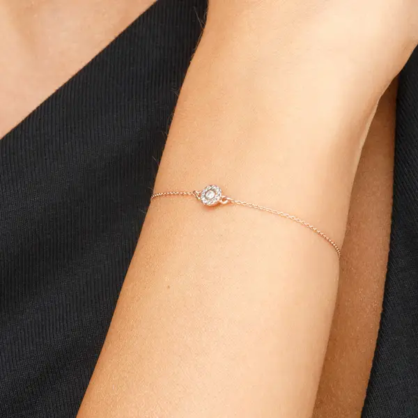 Leaf Jewelry Armkette Pavé II mit Diamanten, 18 K Rosegold Tägliche Deals