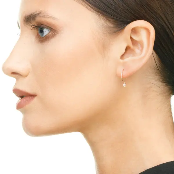 Leaf Jewelry Ohrringe Cabochon, Mondstein, 14 K Roségold Sonderangebote