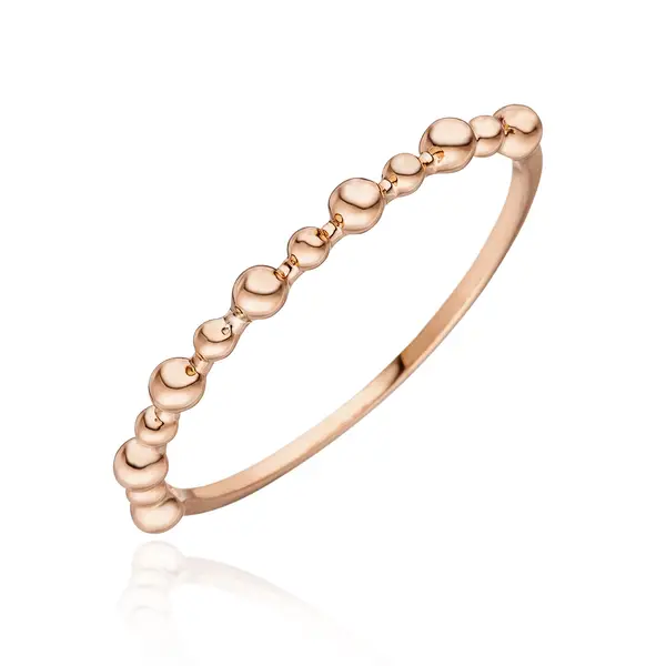 Leaf Jewelry Ring Kugel, 18 K Roségold