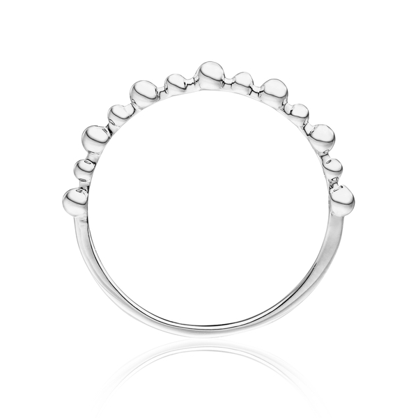 Leaf Jewelry Ring Kugel, 18 K Weißgold Nur noch ein Tag übrig