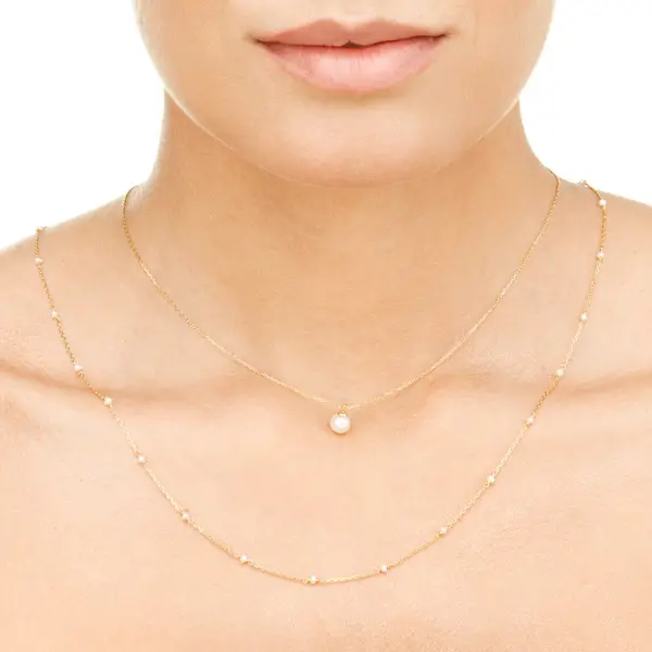 Leaf Jewelry Halskette Pearls, 14K Gelbgold 50% Rabatt mit kostenlosem Versand