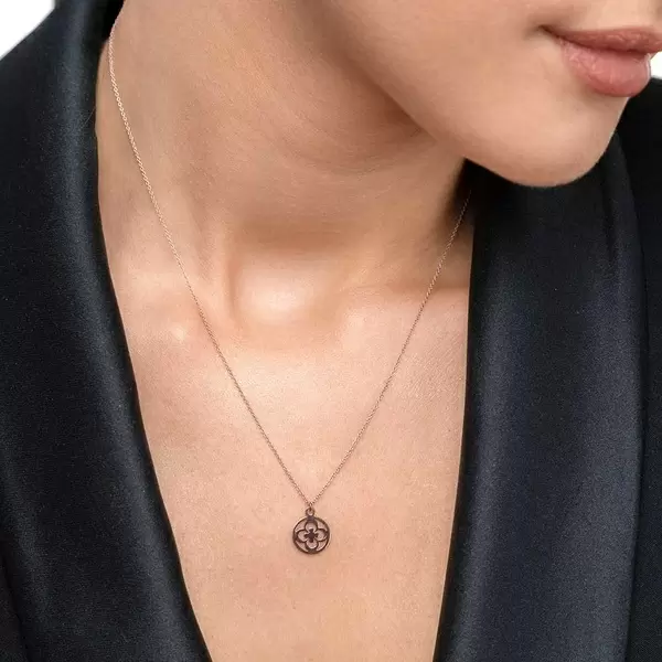 Leaf Jewelry Halskette Clover, 14 K Rosegold zollfrei