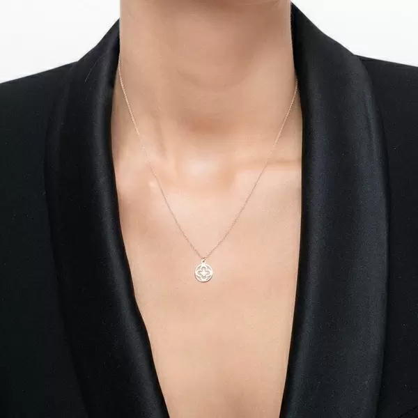 Leaf Jewelry Halskette Clover, 14 K Rosegold zollfrei