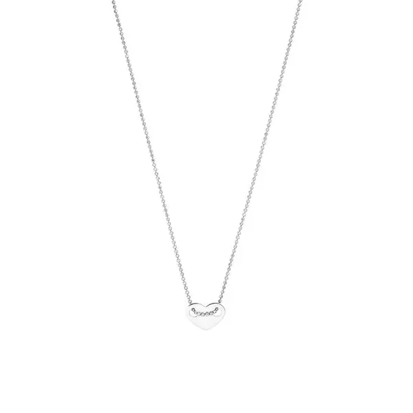 Leaf Jewelry Halskette Heart, 14 K Weißgold