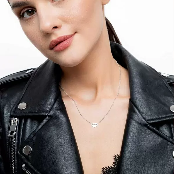 Leaf Jewelry Halskette Heart, 14 K Weißgold Rabatte dieses Monats