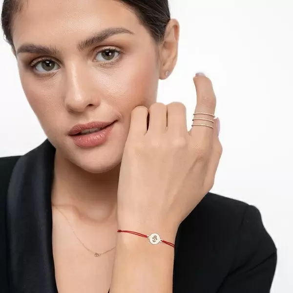 Leaf Jewelry Ring Triple mit Diamanten, 18 K Rosegold, Größe 46 Verkauf