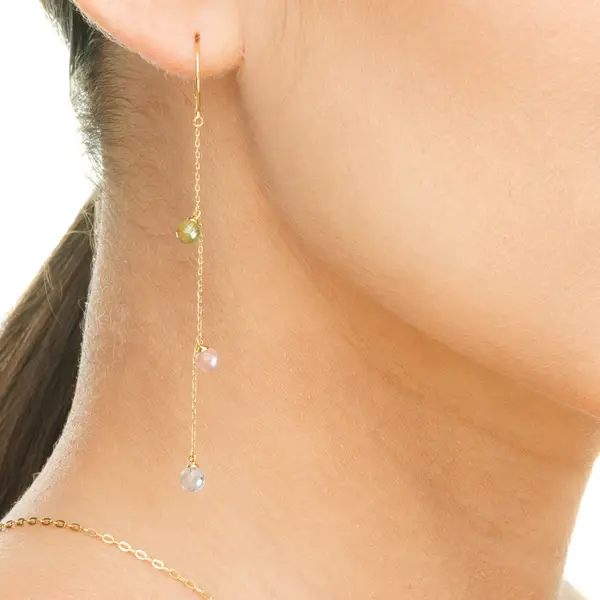 Leaf Jewelry Ohrhänger Sweet Gems, 14K Gelbgold Meist gekauft