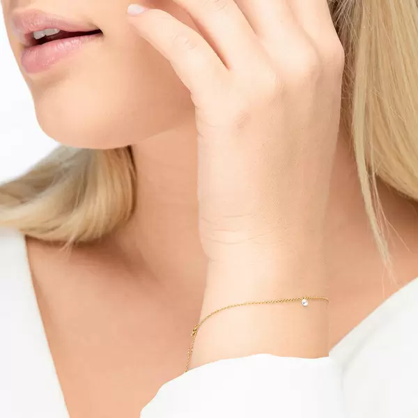 Leaf Jewelry Armkette Pure Diamanten, 18 K Gelbgold Blitzverkäufe