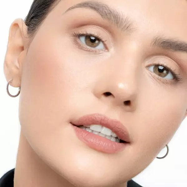 Leaf Jewelry Creole Circle S mit Diamanten, 15mm, 18 K Gelbgold Großer Ausverkauf