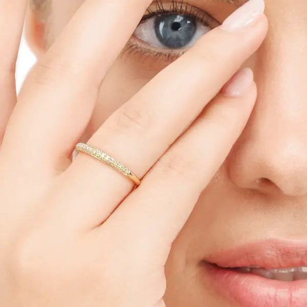 Leaf Jewelry Ring DAZZLE mit Diamanten, 14K Gelbgold Bestseller