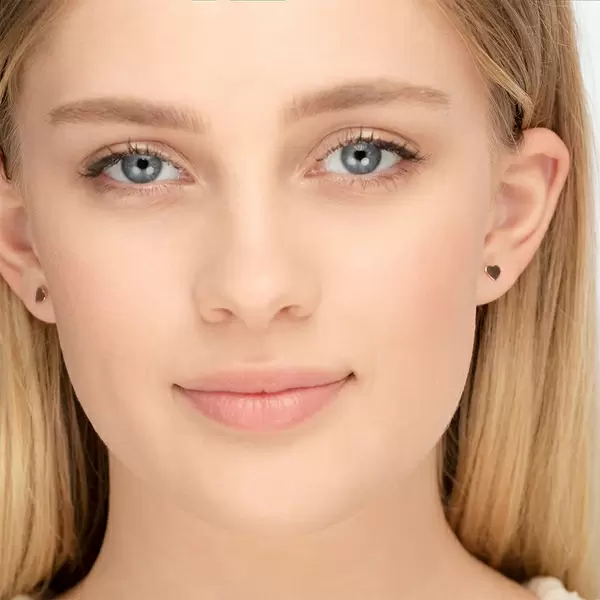 Leaf Jewelry Ohrstecker Herz, 14 K Rosegold Tägliche Deals