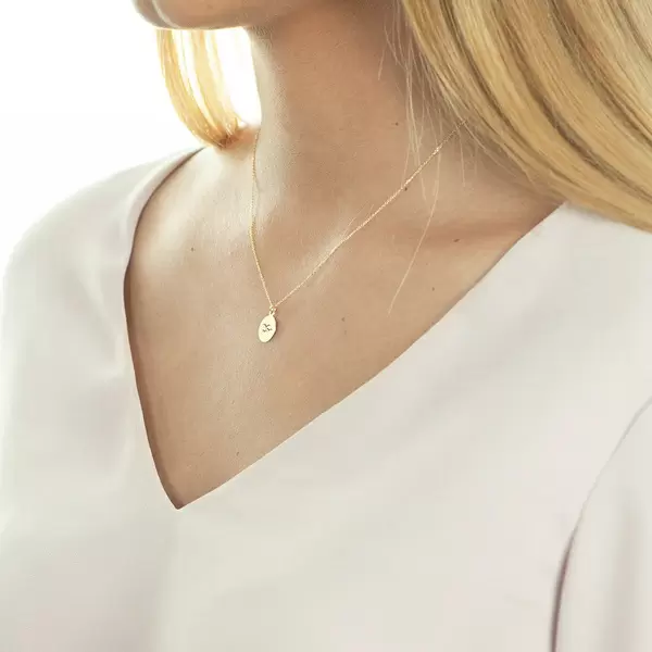 Leaf Jewelry Halskette Birds, 14 K Gelbgold Riesige Ersparnisse