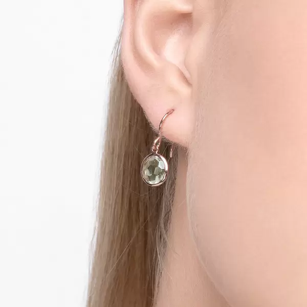 Leaf Jewelry Ohrringe Grüner Amethyst, 14 K Rosegold Bis zu 50% Rabatt