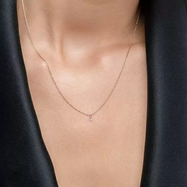 Leaf Jewelry Halskette Pure Diamant, 18 K Rosegold Bis zu 60% Rabatt