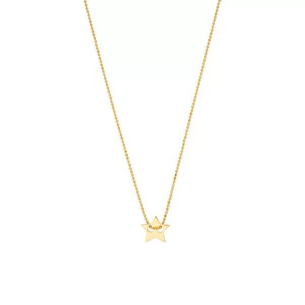 Leaf Jewelry Halskette Star, 14 K Gelbgold