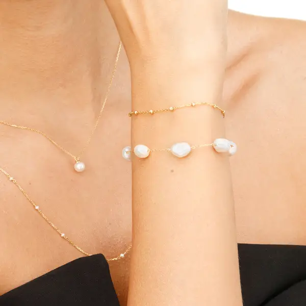 Leaf Jewelry Armkette Beads, 14K Rosegold Outlet