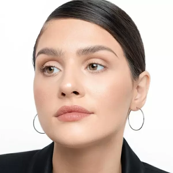 Leaf Jewelry Creole Rund M, 30mm, 14 K Weissgold Osterangebot