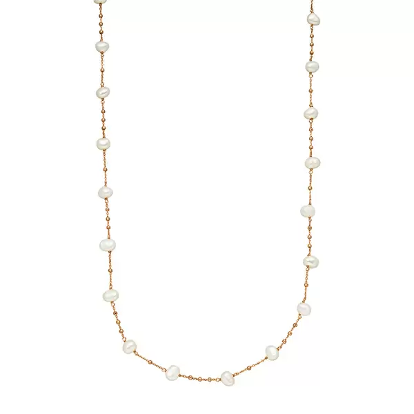 Leaf Jewelry Halskette Perle, Rosegold Bestseller