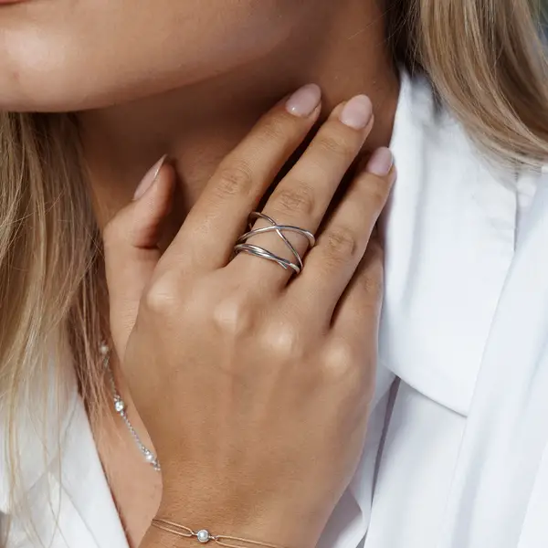 Leaf Jewelry Ring "Tupe", 925 Sterlingsilber Neueste Stile