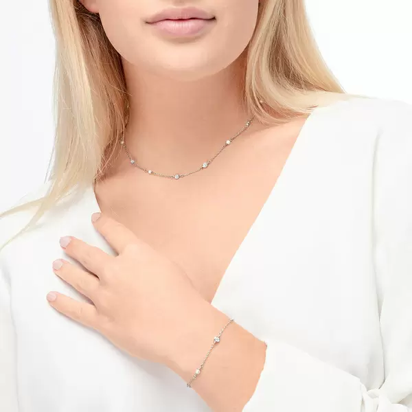 Leaf Jewelry Armkette Pure mit Süßwasserzuchtperlen, 925 Sterlingsilber Riesige Rabatte