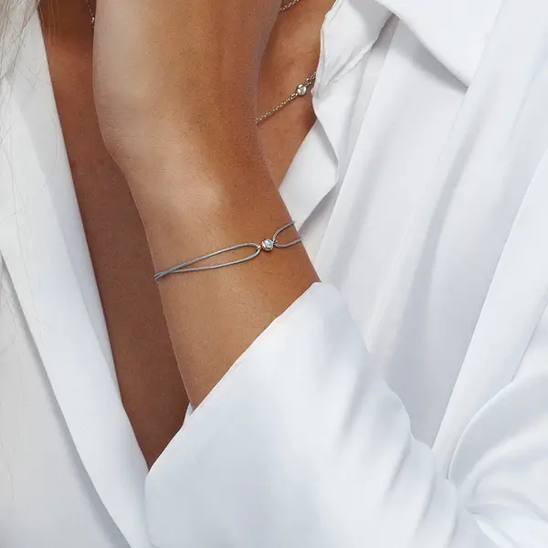 Leaf Jewelry Glücksarmband Pure mit Perle, 925 Sterlingsilber, Beige zollfrei