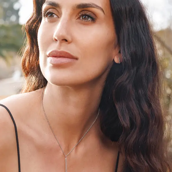 Leaf Jewelry Ohrstecker MINI, Stab, 18 K Gelbgold vergoldet Saisonschlussverkauf