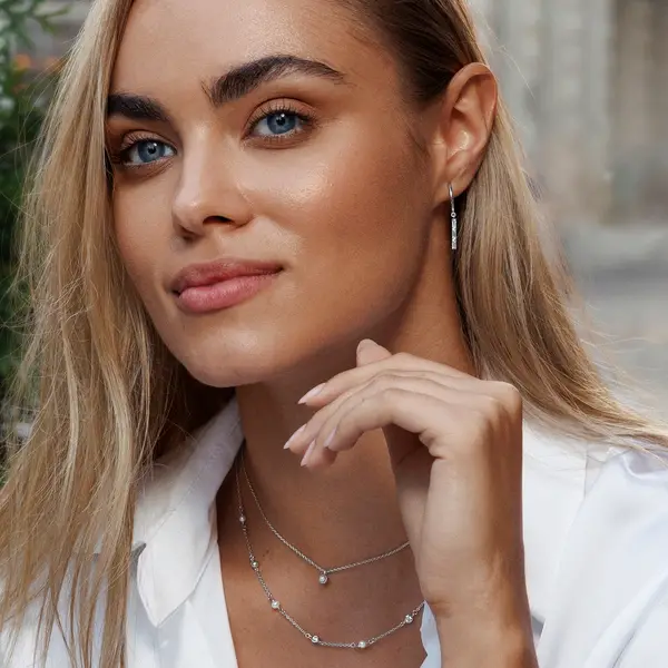 Leaf Jewelry Creole ICE CUBE, 18 K Rosegold vergoldet Neuheiten