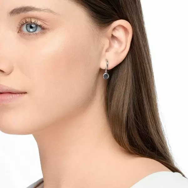 Leaf Jewelry Single Creole PLATELET, 925 Sterlingsilber Tägliche Deals