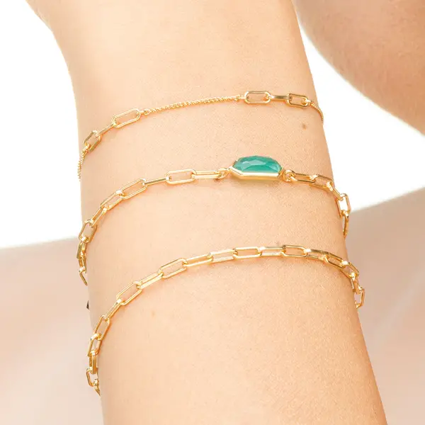 Leaf Jewelry Silber Armkette, CUBE I Begrenzte Freigabe