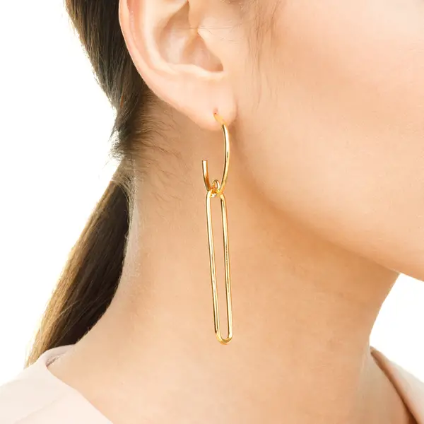 Leaf Jewelry Silber Ohrhänger, BIG SQUARE Bis zu 50% Rabatt