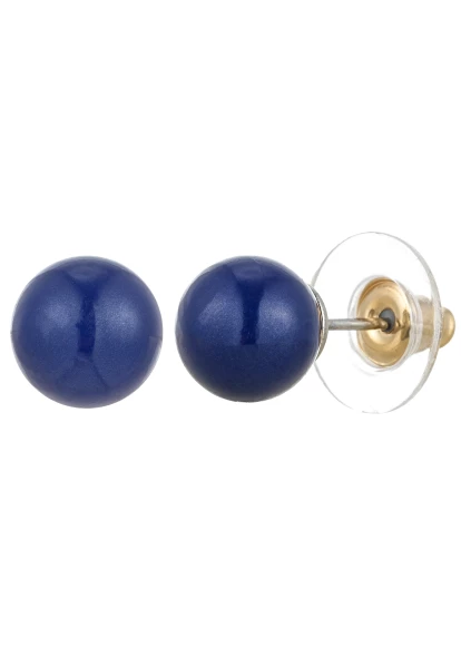 Leslii Ohrringe blaue Perlen-Ohrringe Ohrstecker Modeschmuck Rot Räumungsverkauf