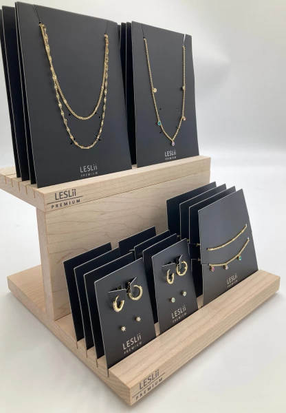 Leslii Recycled Ohrringset mit bunten Glassteinen Tiefpreis