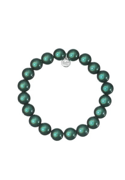 Leslii Reflective Pearl Perlen-Armband Magic 3D-Effekt Ø 10mm Petrol Bis zu 55% Rabatt