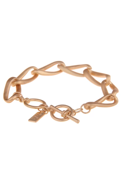Leslii Armband Statement Glieder Matt Gold Angebote