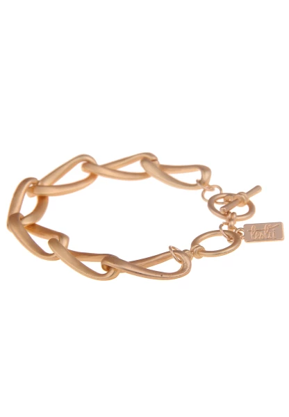 Leslii Armband Statement Glieder Matt Gold Angebote