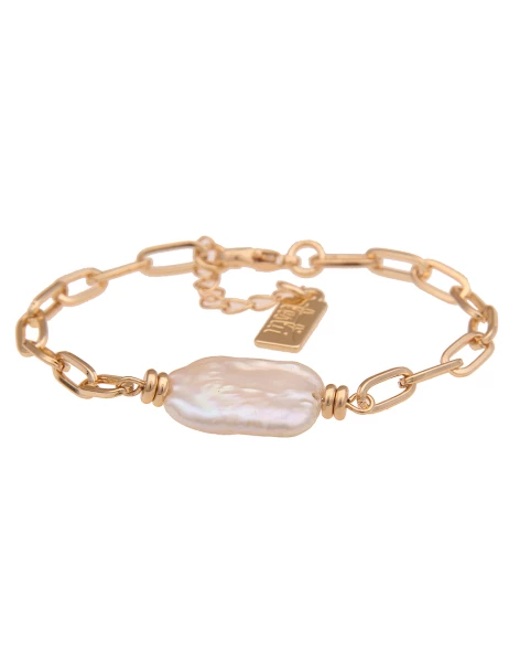 Leslii Armband Glieder Perle in Gold Online Outlet