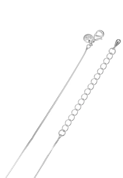 Leslii Lange Halskette Ringe Silber Weiß Discount Store für neue Produkte