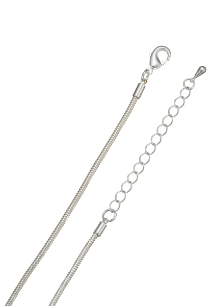 Leslii Lange Halskette Tropfen Silber Blau Super Rabatt