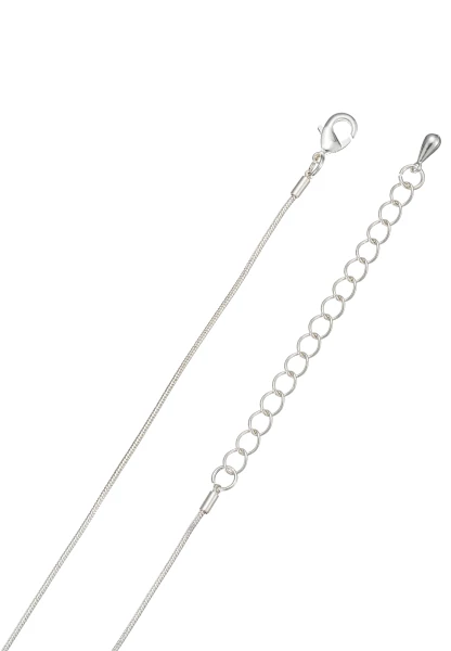 Leslii Lange Kette Tropfen in Silber Rot Clearance-Verkauf