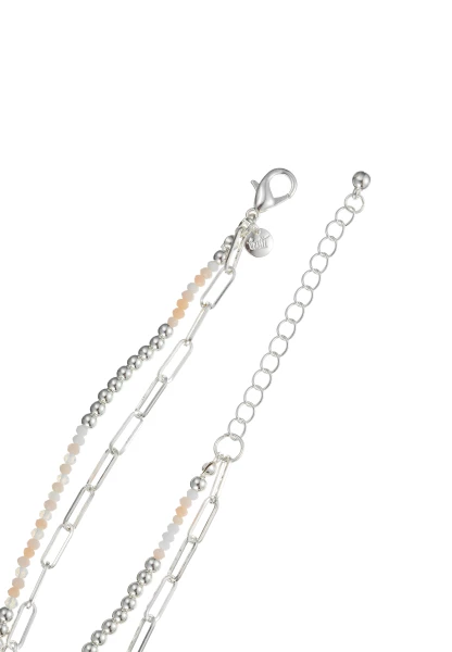 Leslii Kurze Kette Layering Glasperlen Beige Rabatte dieses Monats
