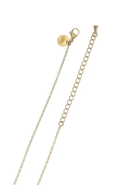 Leslii Lange Kette Blatt Edelstahl Gold Meist gekauft